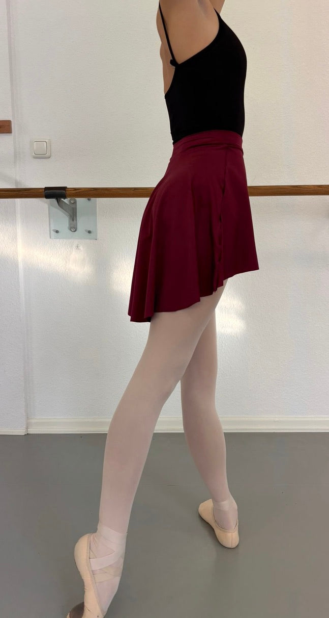 Eleganter Ballettrock in Bordeaux – limitierte Edition